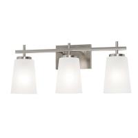 Three Light Vanity by AFX Lighting - Joanna Collection, Satin Nickel Finish - JNNV2209MBSN