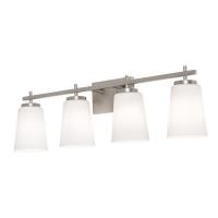 Four Light Vanity by AFX Lighting - Joanna Collection, Satin Nickel Finish - JNNV3309MBSN