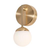 LED Wall Sconce by AFX Lighting - Pearl Collection, Satin Brass Finish - PRLS0409L30D1SB