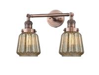 LED Bath Vanity by Innovations - Franklin Restoration Collection, Antique Copper Finish - 208-AC-G146-LED