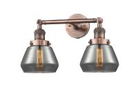 LED Bath Vanity by Innovations - Franklin Restoration Collection, Antique Copper Finish - 208-AC-G173-LED