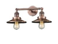 LED Bath Vanity by Innovations - Franklin Restoration Collection, Antique Copper Finish - 208-AC-M3-LED
