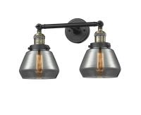 Two Light Bath Vanity by Innovations - Franklin Restoration Collection, Black Antique Brass Finish - 208-BAB-G173