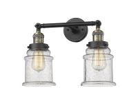 LED Bath Vanity by Innovations - Franklin Restoration Collection, Black Antique Brass Finish - 208-BAB-G184-LED