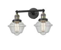 LED Bath Vanity by Innovations - Franklin Restoration Collection, Black Antique Brass Finish - 208-BAB-G534-LED