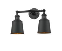 LED Bath Vanity by Innovations - Franklin Restoration Collection, Matte Black Finish - 208-BK-M9-BK-LED