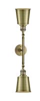 LED Bath Vanity by Innovations - Franklin Restoration Collection, Antique Brass Finish - 208L-AB-M9-AB-LED