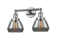 Two Light Bath Vanity by Innovations - Franklin Restoration Collection, Polished Chrome Finish - 208-PC-G173