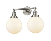 LED Bath Vanity by Innovations - Franklin Restoration Collection, Brushed Satin Nickel Finish - 208-SN-G201-8-LED
