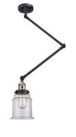 LED Swing Arm by Innovations - Franklin Restoration Collection, Black Antique Brass Finish - 238-BAB-G182-LED