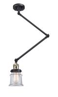 LED Swing Arm by Innovations - Franklin Restoration Collection, Black Antique Brass Finish - 238-BAB-G182S-LED