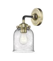 LED Wall Sconce by Innovations - Nouveau Collection, Black Antique Brass Finish - 284-1W-BAB-G54-LED