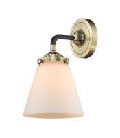 LED Wall Sconce by Innovations - Nouveau Collection, Black Antique Brass Finish - 284-1W-BAB-G61-LED