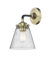LED Wall Sconce by Innovations - Nouveau Collection, Black Antique Brass Finish - 284-1W-BAB-G64-LED