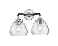 Two Light Bath Vanity by Innovations - Nouveau Collection, Black Polished Nickel Finish - 284-2W-BPN-G172