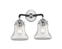 Two Light Bath Vanity by Innovations - Nouveau Collection, Black Polished Nickel Finish - 284-2W-BPN-G192