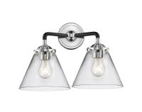 Two Light Bath Vanity by Innovations - Nouveau Collection, Black Polished Nickel Finish - 284-2W-BPN-G42