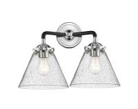 Two Light Bath Vanity by Innovations - Nouveau Collection, Black Polished Nickel Finish - 284-2W-BPN-G44