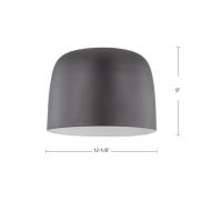 LED Flush Mount by Kuzco Lighting - Cayne Collection, Black/White Finish - FM44912-BK/WH