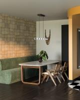 LED Pendant by Kuzco Lighting - Rezz Collection, Black Finish - LP63436-BK
