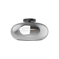 LED Semi-Flush Mount by Kuzco Lighting - Trinity Collection, Black/Chrome Finish - SF62014-BK/CH