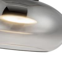 LED Semi-Flush Mount by Kuzco Lighting - Trinity Collection, Black/Smoked Finish - SF62014-BK/SM