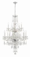 15 Light Chandelier by Crystorama - Traditional Crystal Collection, Polished Chrome Finish - 1155-CH-CL-MWP