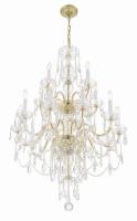 15 Light Chandelier by Crystorama - Traditional Crystal Collection, Polished Brass Finish - 1155-PB-CL-MWP