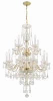 15 Light Chandelier by Crystorama - Traditional Crystal Collection, Polished Brass Finish - 1155-PB-CL-MWP