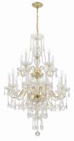 15 Light Chandelier by Crystorama - Traditional Crystal Collection, Polished Brass Finish - 1155-PB-CL-MWP