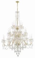 25 Light Chandelier by Crystorama - Traditional Crystal Collection, Polished Brass Finish - 1156-PB-CL-MWP