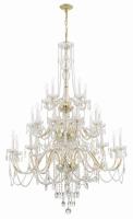 25 Light Chandelier by Crystorama - Traditional Crystal Collection, Polished Brass Finish - 1156-PB-CL-MWP