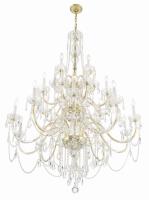 25 Light Chandelier by Crystorama - Traditional Crystal Collection, Polished Brass Finish - 1156-PB-CL-MWP