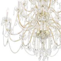 25 Light Chandelier by Crystorama - Traditional Crystal Collection, Polished Brass Finish - 1156-PB-CL-MWP