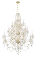 20 Light Chandelier by Crystorama - Traditional Crystal Collection, Polished Brass Finish - 1157-PB-CL-MWP