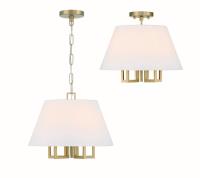 Five Light Mini Chandelier by Crystorama - Westwood Collection, Vibrant Gold Finish - 2255-VG