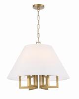 Six Light Chandelier by Crystorama - Westwood Collection, Vibrant Gold Finish - 2256-VG