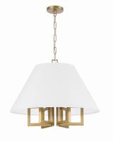 Six Light Chandelier by Crystorama - Westwood Collection, Vibrant Gold Finish - 2256-VG