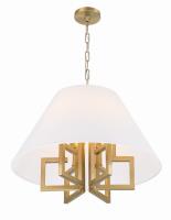 Six Light Chandelier by Crystorama - Westwood Collection, Vibrant Gold Finish - 2256-VG