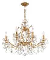 12 Light Chandelier by Crystorama - Filmore Collection, Antique Gold Finish - 4456-GA-CL-MWP