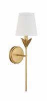 One Light Wall Sconce by Crystorama - Broche Collection, Antique Gold Finish - 531-GA