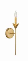 One Light Wall Sconce by Crystorama - Broche Collection, Antique Gold Finish - 531-GA