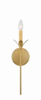 One Light Wall Sconce by Crystorama - Broche Collection, Antique Gold Finish - 531-GA