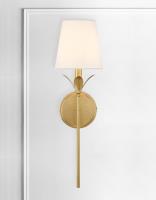 One Light Wall Sconce by Crystorama - Broche Collection, Antique Gold Finish - 531-GA