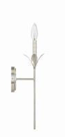 One Light Wall Sconce by Crystorama - Broche Collection, Antique Silver Finish - 531-SA
