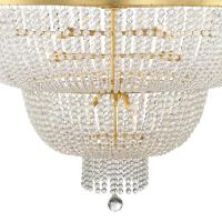 15 Light Chandelier by Crystorama - Rylee Collection, Antique Gold Finish - 614-GA