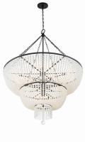 15 Light Chandelier by Crystorama - Rylee Collection, Matte Black Finish - 614-MK