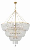 24 Light Chandelier by Crystorama - Rylee Collection, Antique Gold Finish - 618-GA