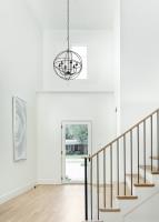 Six Light Chandelier by Crystorama - Solaris Collection, Black Finish - 9228-BK