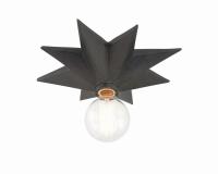 One Light Wall Sconce by Crystorama - Astro Collection, Black Finish - 9230-BK